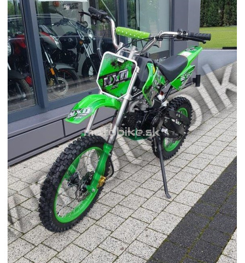 Pitbike 125 cm3 zelený 17"/14"