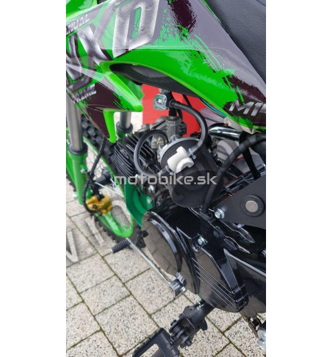 Pitbike 125 cm3 zelený 17"/14"