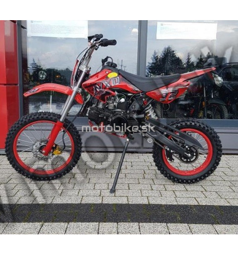 Pitbike 125 cm3 červený 17"/14"