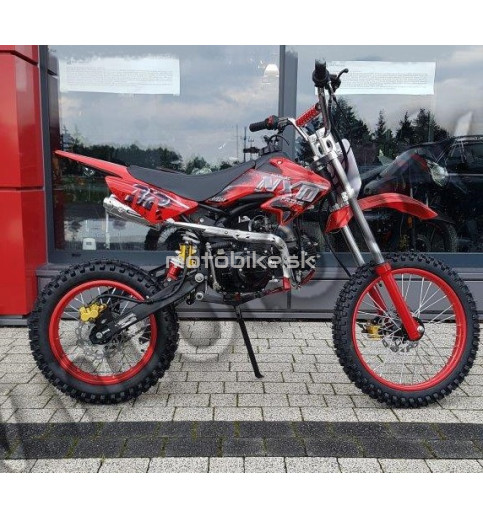 Pitbike 125 cm3 červený 17"/14"