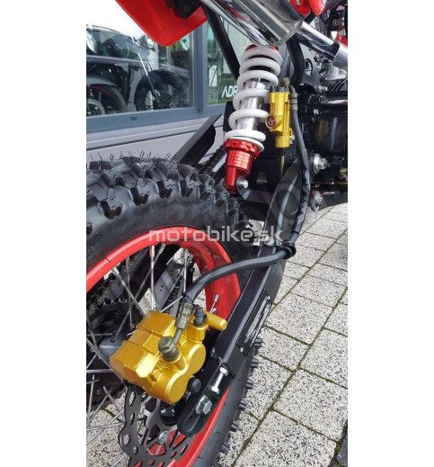 Pitbike 125 cm3 červený 17"/14"