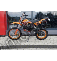 Pitbike 125 cm3 oranžový 17"/14"