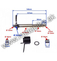 Štartovacia hriadeľ na skuter ATV GY6 125 / 150cc 146mm