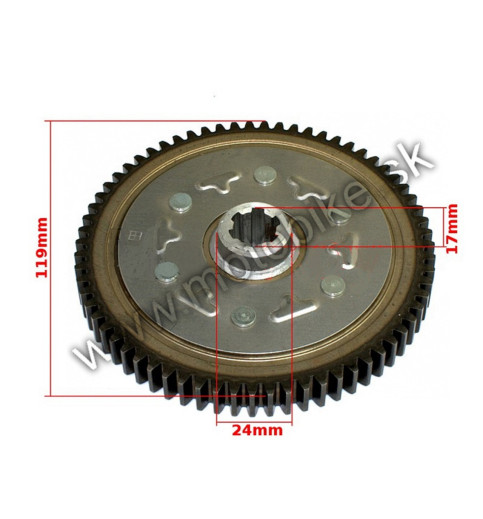 Koleso spojky ATV pitbike 110 125 veľké