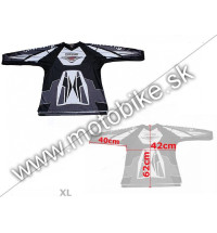 Motokrosový dres čierny XL detský