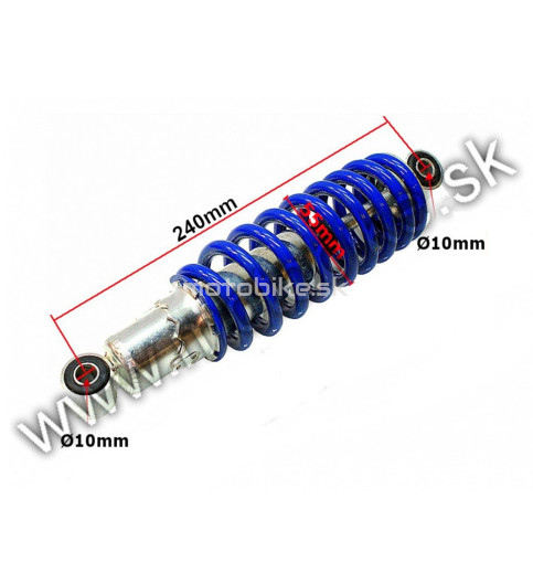 Tlmič ATV 110 125 zadný 240mm modrý