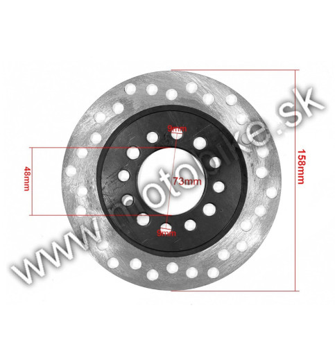 Brzdový kotúč zadný ATV 110cc 125cc 