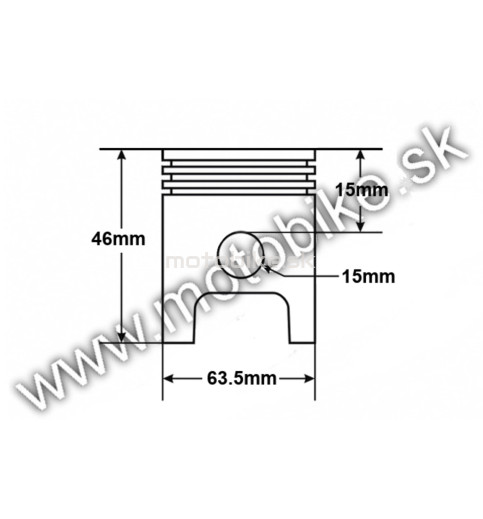 Valec ATV 200cc 63.5mm