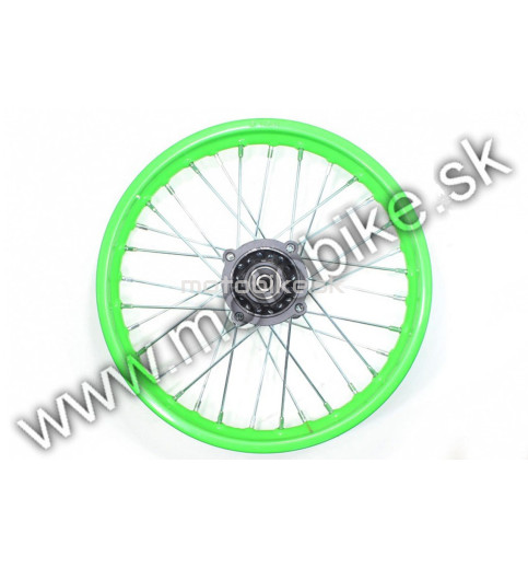 Koleso Pitbike 14" zadné SDG zelené os 12mm