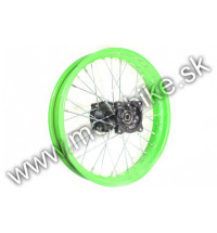 Koleso Pitbike 14" zadné SDG zelené os 12mm