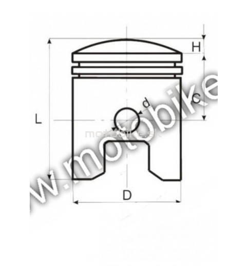 Piest 53,00 / 15mm ATV CHopper JIALING 250