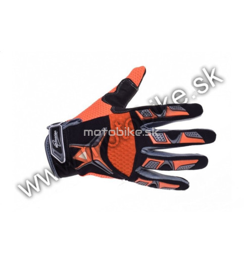 Motokrosové rukavice RANGE orange XS