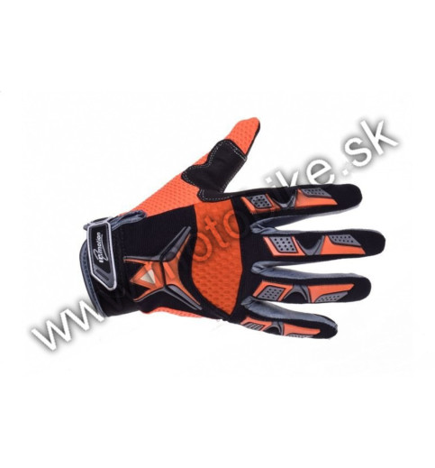 Motokrosové rukavice RANGE orange XS