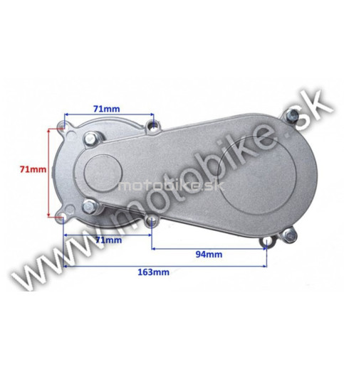 Prevodovka minibike - strieborná