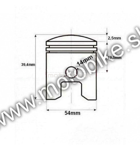 Valec PITBIKE 125cc 54 mm 154FMI