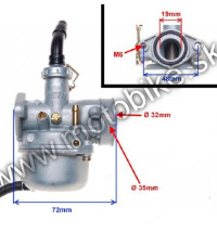 Karburátor ATV 110 125 sýtič na lanko