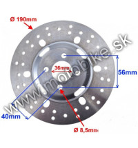Brzdový kotúč zadný ATV 150cc 200cc
