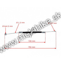 Plynové lanko SIMSON S51 BVF  DeLux