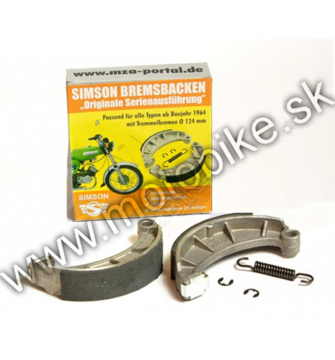 Brzdové čeľuste SIMSON S51, S50, SR50 MZA