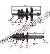 Prevodovka YX160 STOMP 