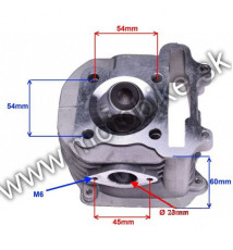 Hlava ATV, skúter 150 GY6 + ventile