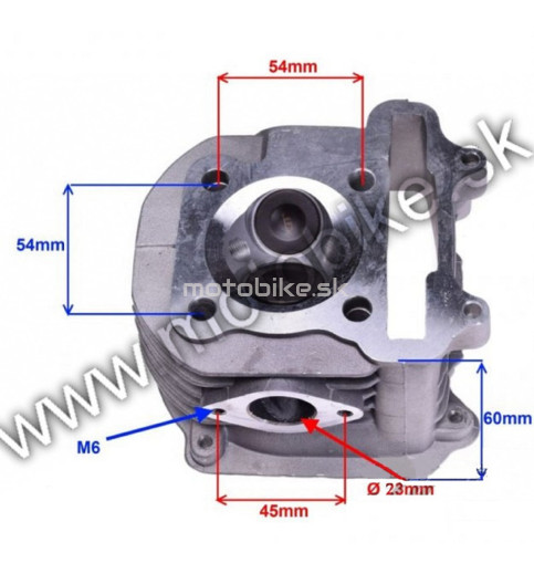 Hlava ATV, skúter 150 GY6 + ventile