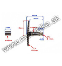 Štartovacia hriadeľ na skuter ATV125 150 GY6 44,5mm