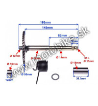 Štartovacia hriadeľ na skuter ATV GY6 125 / 150cc 168mm