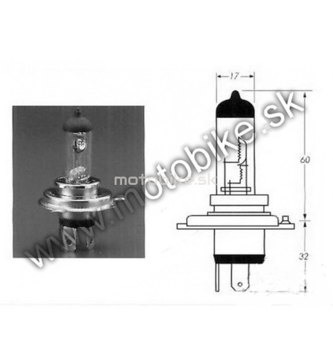 Žiarovka 12V 35/35W H4 HS1 P43T      