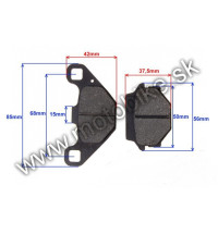 Brzdové obloženie ATV SKÚTER 250cc