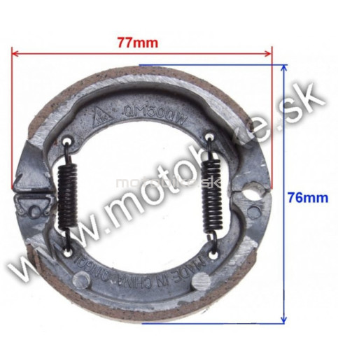 Brzdové čeľuste ATV Skúter 80x20mm