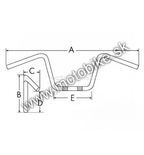 Riadidlá Pitbike ALU titanium