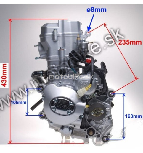 Motor ATV 250ST-9E SHINERAY 167FMM